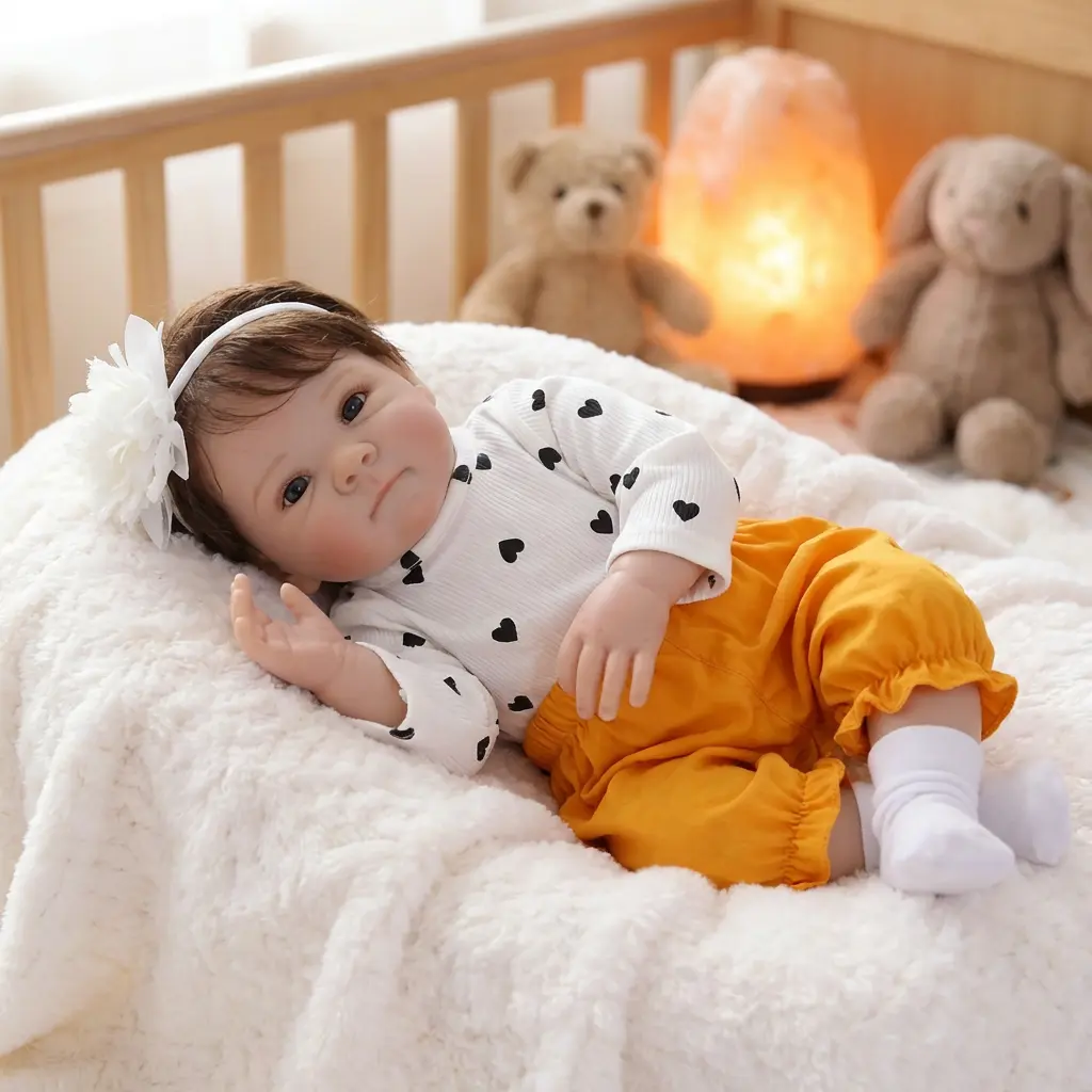 Lifelike Reborn Baby Dolls 20 Inch Full vinyl body Real Life Baby Dolls gifts for Mother's Day Valentine's Day Children's Day & Christmas