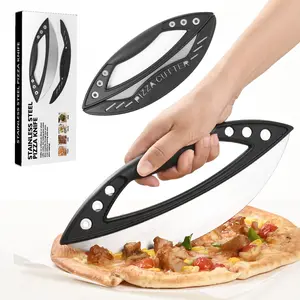 Half Round Stainless Steel Pizza Cutter Slicer, Durable Kitchen Tool for Easy Cutting, Perfect for Home Cooking & Baking