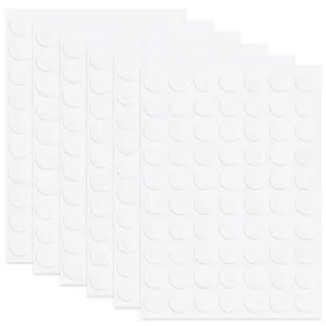 420 count Double Sided Adhesive Dots, 0.8" Clear Removable Sticky Adhesive Mounting Putty,  No Trace Dots Adhesive Putty, Stickers Round Putty Clear Stickers for Crafts, Photos, and  Decor
