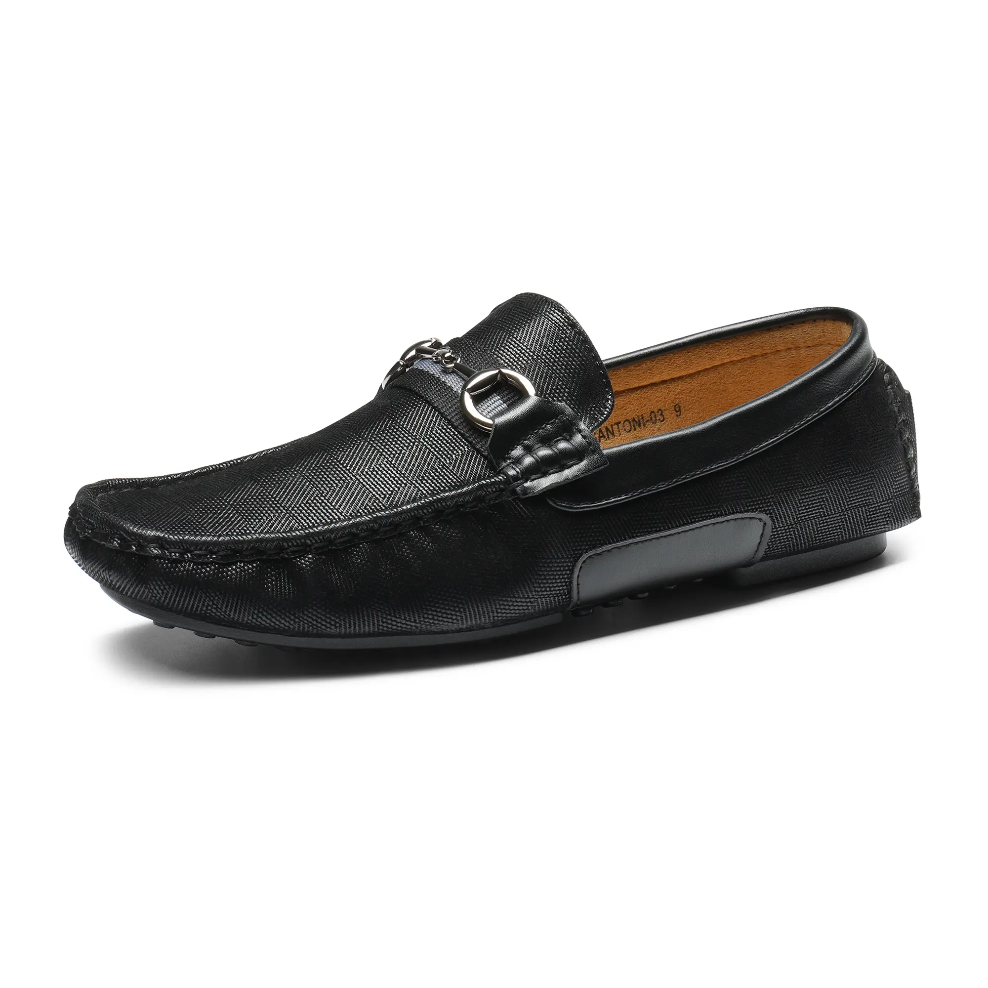 Men's Horsebit Moccasin Loafer Shoes, Flat Lightweight Walking Shoes for Daily Wear