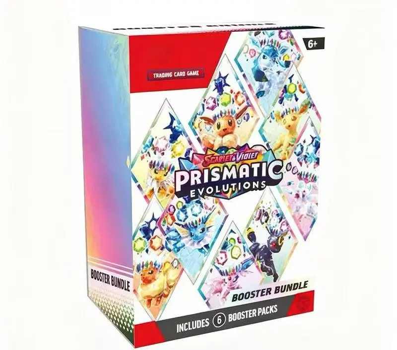 Pokémon Trading Card Game Sword & Shield and Classic Series Evolutions (including powered-up cards) — Blind-box expansion packs Prismatic Evolutions – 6 Packs  72 Cards