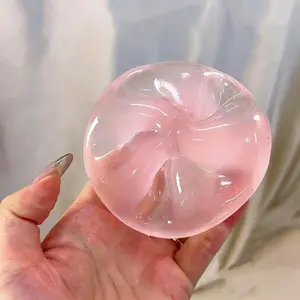 Blue/Pink Coconut Oil Slow Expanding Squeeze Ball, 6cm Stress Relief Fidget Toy for Anxiety Relief, Perfect for Adults, Teens & Autism Sensory Needs, Ideal Holiday Gift