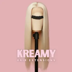 Kreamy Hair Co. Straight 613 Blonde HD Lace Closure Wig - 200% Density Mink Virgin HD Lace Closure Wig