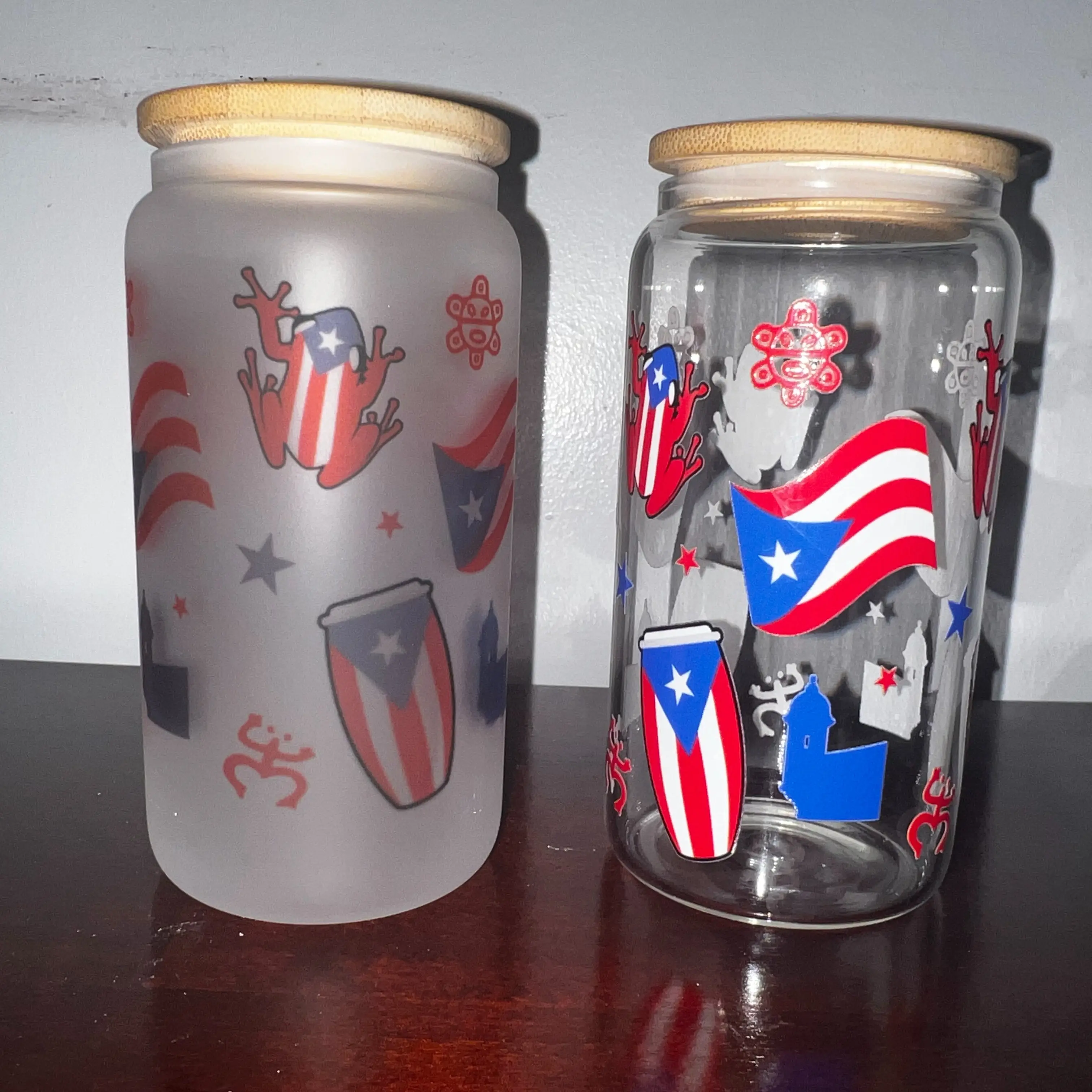 16 oz Puerto Rico Glass Cup