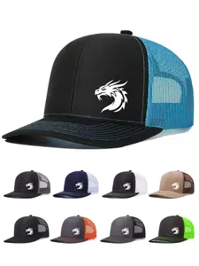 Neutral Dragon Print Baseball Cap, Graphic Trucker Hat, Adjustable Mesh Design, Casual Outdoor Wear, Perfect for All Seasons, Fitted Style