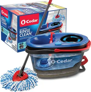 O-Cedar RinseClean Spin Mop & Bucket System | Clean with Clean Water | Removes 99% of Bacteria