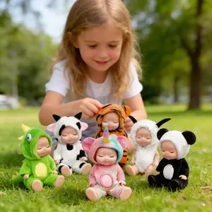 6PCS Set New Sleeping Doll Princess Girl Toy Cute Versatile Outfit Doll for Holiday Parties Perfect Birthday Gift for Boys and Girls Stylish Vinyl Baby Doll 6 Dolls in Box Y2K    fashion doll Cute Clothes Dolls Trendy Dolls
