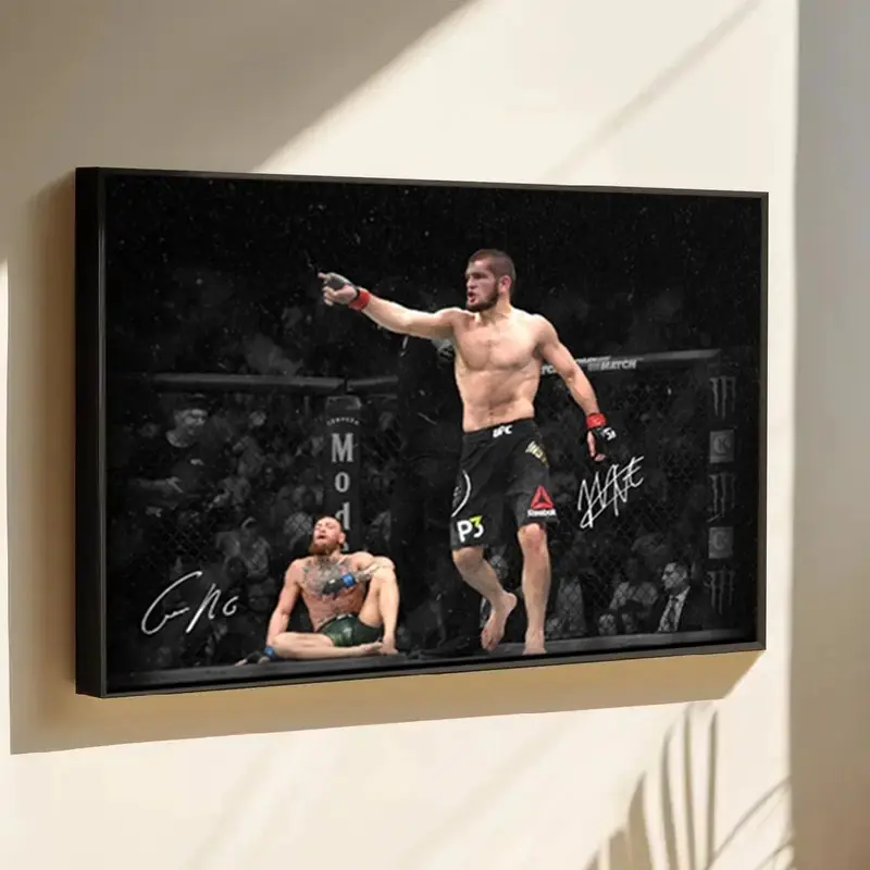 Khabib Nurmagomedov defeats Conor McGregor UFC Poster | No Framed - Unframed