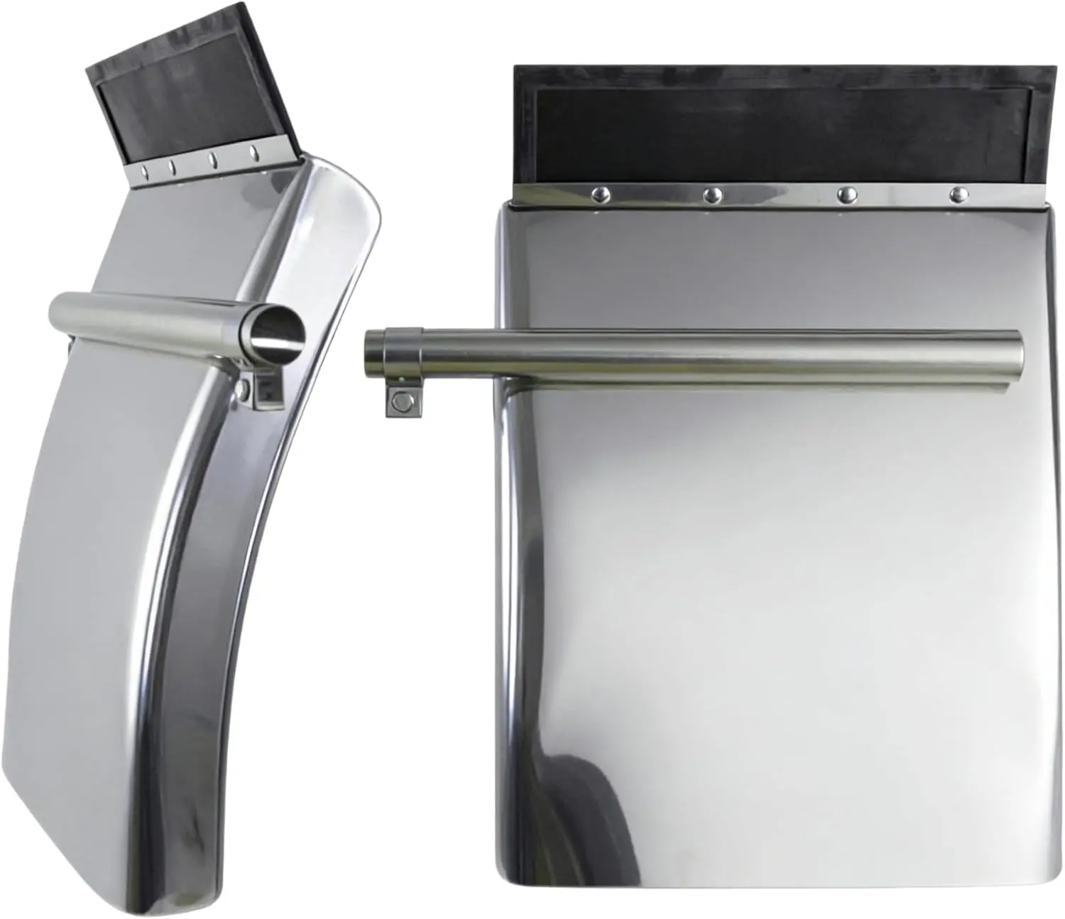 Stainless Steel Quarter Fenders for Semi Trucks 1 Pair Left & Right Heavy Duty Auto Accessories Fender Kit (29inch)