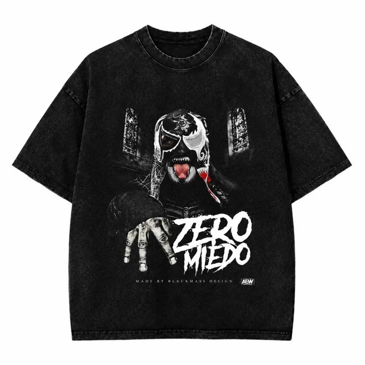 Penta Zero Miedo Lucha Libre Graphic Wash T-Shirt, Mexican Wrestling Mask Fan Tee, Vintage Streetwear Hoodie, Sweater, Gift for Wrestling Fans