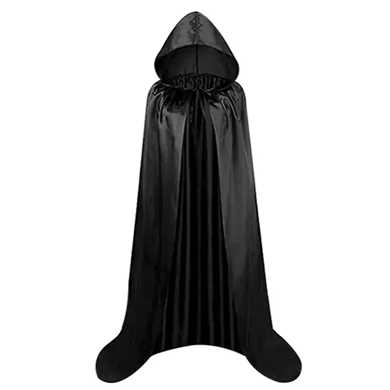 Hooded Cape for Witch Costume, Halloween Role Play Accessory, Party Decoration, Adult Festival Wear, Home Celebration Gear, Women, Womenswear