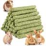 45-Stick Value Natural Fiber Timothy Hay Chew Sticks - Baked Twice, Additive-Free, Low-Protein, Rich in Dietary Fiber, Gut Health-Maintaining Small Animal Chew Toys for Rabbits & Co. - Meets Grinding Needs