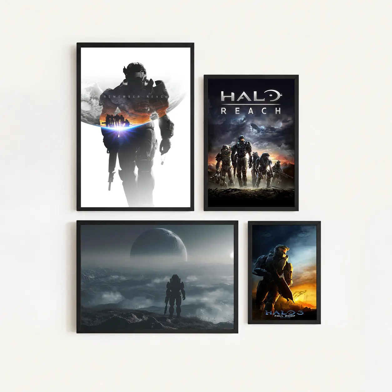Halo Reach Canvas Print Poster, Halo Reach Xbox Game Poster, Gaming Artworks Decor, Dorm Game Wall Decor Perfect Gamer Gifts, Home Game Room Bedroom Wall Decor