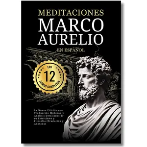 Meditations on Marcus Aurelius in Spanish / Meditaciones Marco Aurelio: The Complete 12 Books: The New Edition with a Modern Translation and Detailed Analysis of His Stoicism and Philosophy (Spanish Edition)