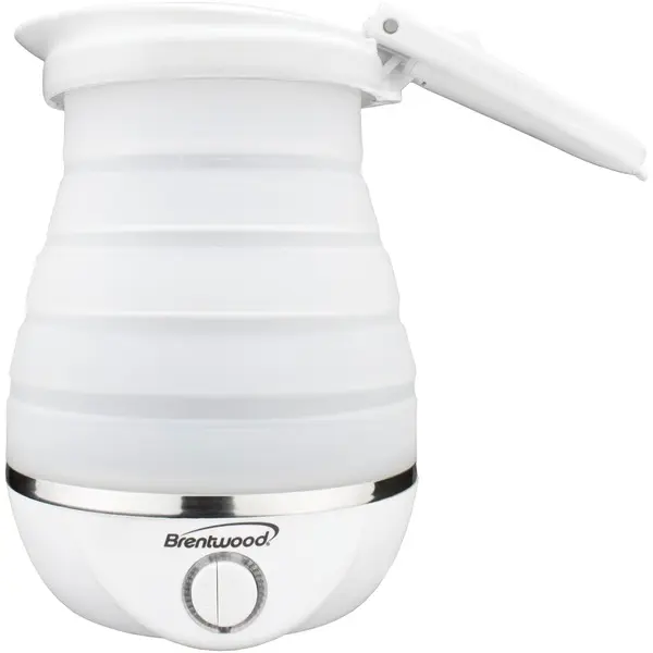Brentwood Appliances KT-1508W 120 - 220V 0.8 lbs Travel Kettle, White