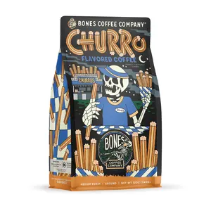 Bones Coffee Company | Churro Cinnamon Sugar Flavored Coffee 12oz Medium Roast Arabica