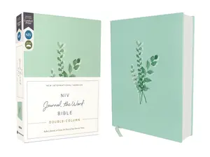NIV, Journal the Word Bible (Perfect for Note-Taking), Double-Column, Cloth over Board, Teal, Red Letter, Comfort Print: Reflect, Take Notes, or Create Art Next to Your Favorite Verses (NIV Journal the Word Bible) by Zondervan [Hardback Book]
