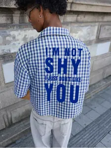 Men's Plaid Gingham Checkered Shirt Short Sleeve Regular Fit Casual Style Summer Essential Trendy Daily Wear, Perfect for Everyday, Prints, Checked, Menswear