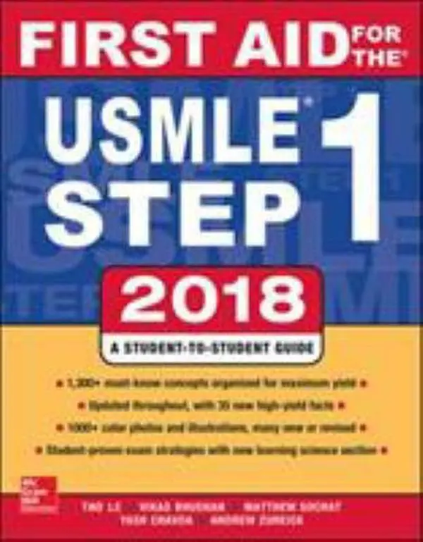 USED Book - First Aid for the USMLE Step 1 2018, 28th Edition by Le, Tao (Paperback) - english