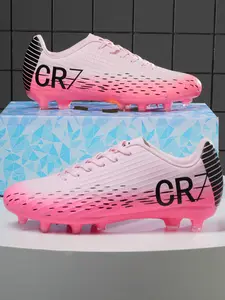New Men Women Football Shoes World Cup Ag Long Nails Anti-Slip Training Outdoor Lawn Soccer Boots Low Top Short Nails Sports Shoes