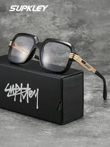 SUPKLEY Fashion Decoration Glasses For Men Women. Casual Fashion Frames Oversize Frame Slims face shapes. PC Material, no pressure on nose and ears. Perfect for daily wear, make you look more stylish and elegant.