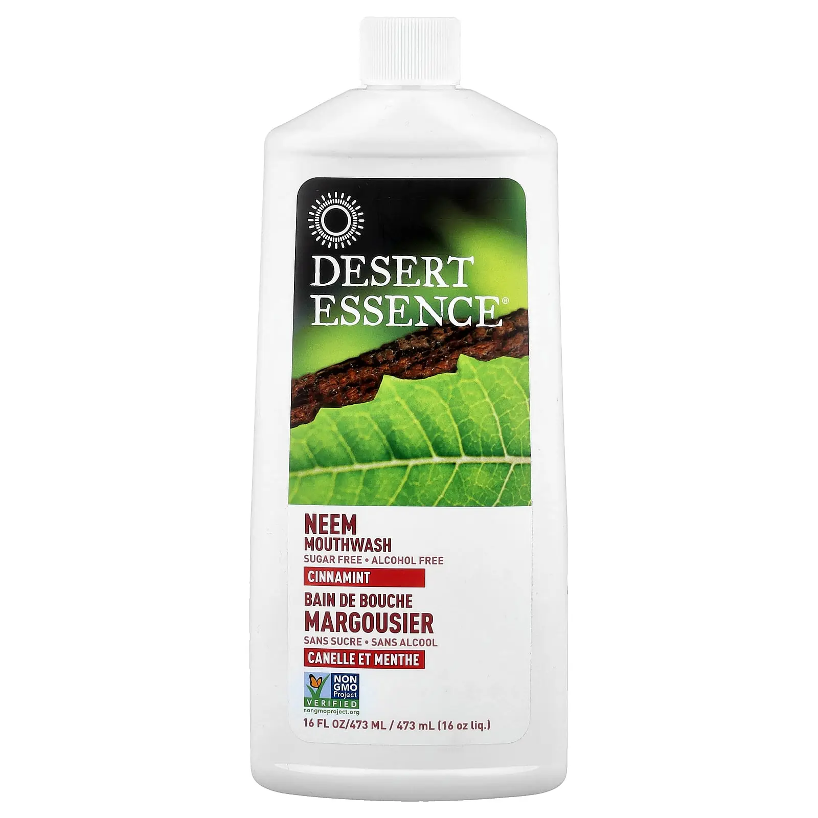 Desert Essence Neem Mouthwash, Cinnamint, 16 fl oz (473 ml)