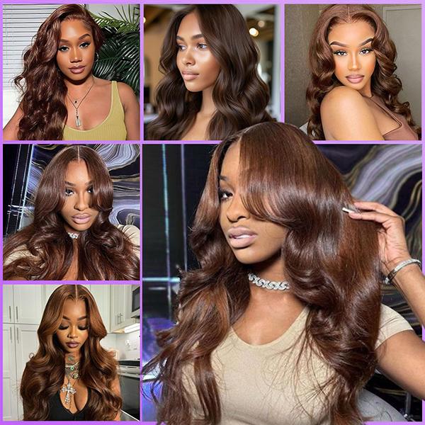 #4 Chocolate Brown Body Wave Human Hair Bundles 15A Grade Brazilian Human Hair Bundles 100g per Bundlle 1/3/4 Bundles For Women