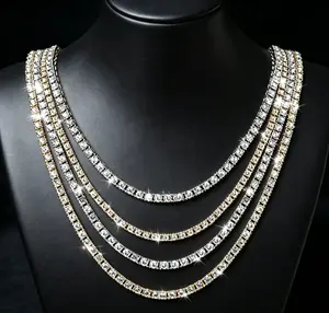 Elegant Round Diamond Tennis Chain – Timeless Sparkle for Every Occasion