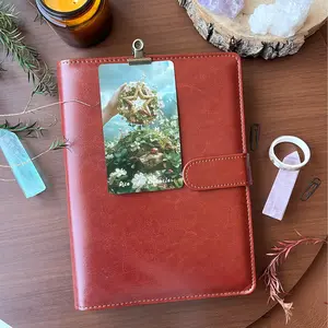 Tarot Learning Notebook with 14 Spreads, Loose-Leaf Tarot Journal, Guided Journal, Divination Practice Log, Self-Growth Planner, Ideal for Beginners and Enthusiasts, Self Improvement Journal, Daily Guided Journal