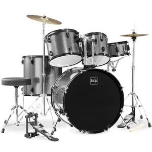Best Choice Products 5-Piece Beginner Drum Set w/ Snare, Bass, Toms, Cymbal, Hi-Hat, Sticks, Drum Pedal Best Choice Products 5-Piece Beginner Drum Set w/ Snare, Bass, Toms, Cymbal, Hi-Hat, Sticks, Drum Pedal