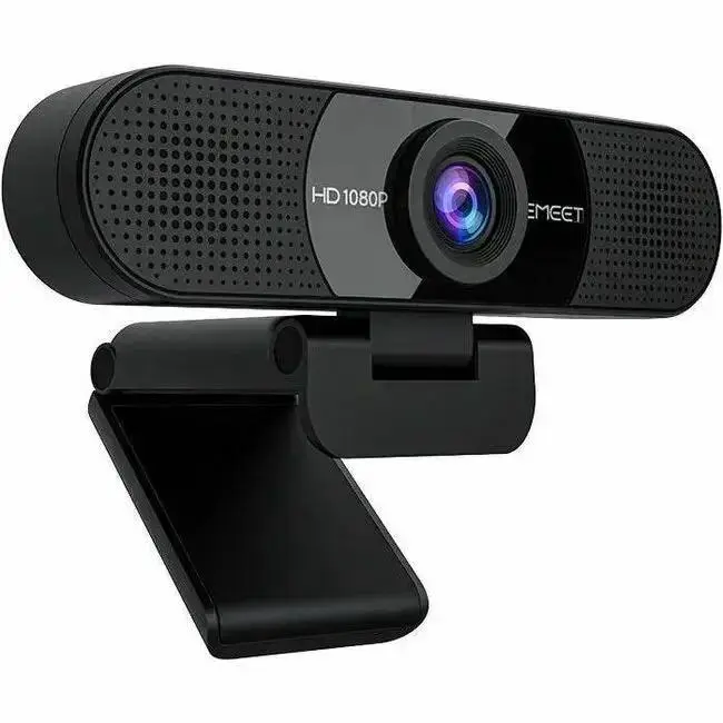 EMEET C960 1080P Webcam with Noise Reduction Microphones and 90° Wide View for Clear Video Calls