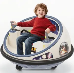 Summervibes Flash sale toy items Kids Electric Bumper Car with Remote Control, 360° Spinning Ride On Toy, Rechargeable Indoor Outdoor Toddler Ride On Vehicle with LED Lights & Soft Bumper, Fun Birthday Christmas Gift for Boys Girls activity parent Ride-On