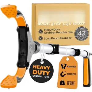 Pro 43" Foldable Grabber Reacher Tool for Seniors - Grabbers for  Reaching Tool Heavy Duty Pickup Trash  Upper Equipment - Claw Grabber Stick for Reaching , Weed Gripper