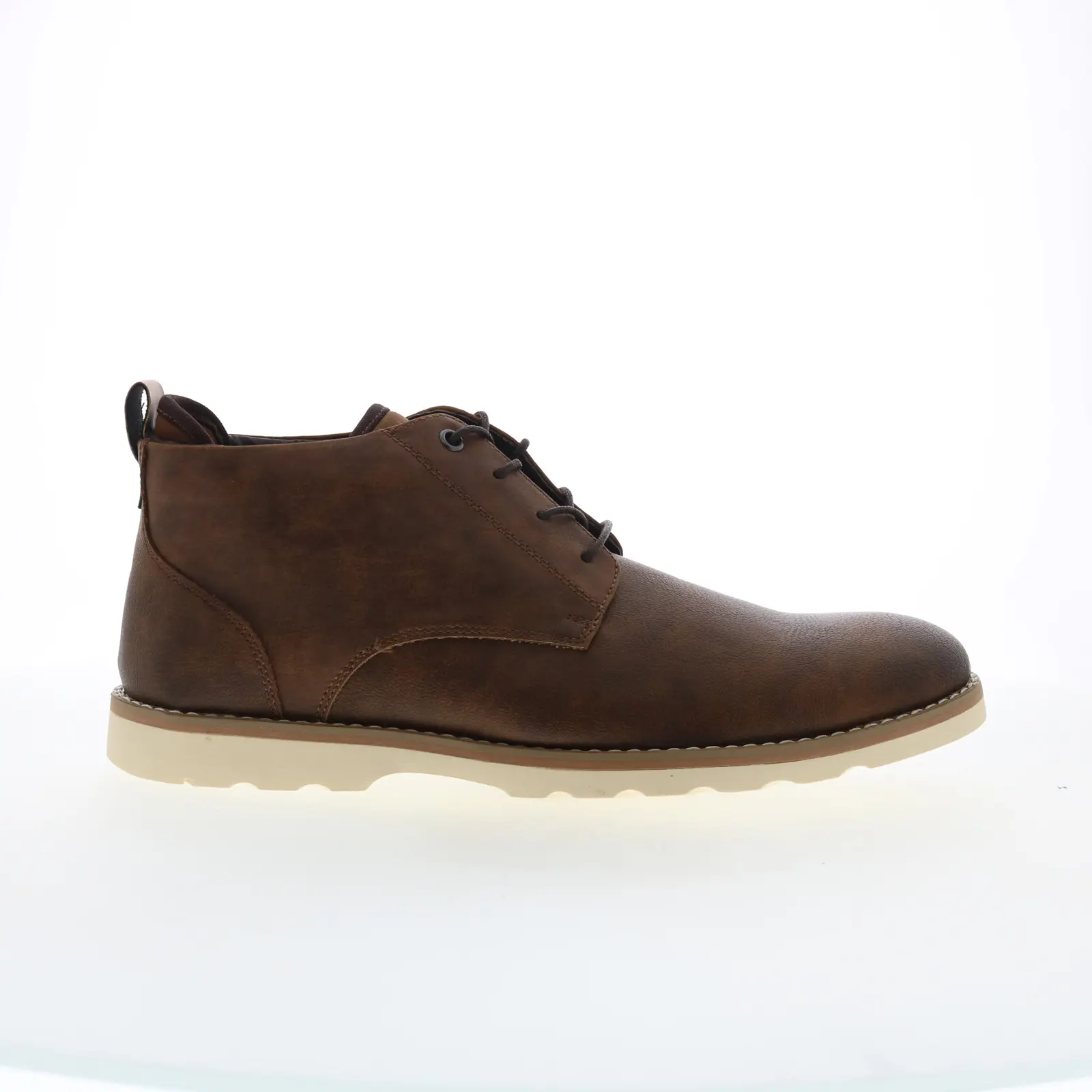 Steve Madden M-Brakon Mens Brown Leather Lace Up Chukkas Boots