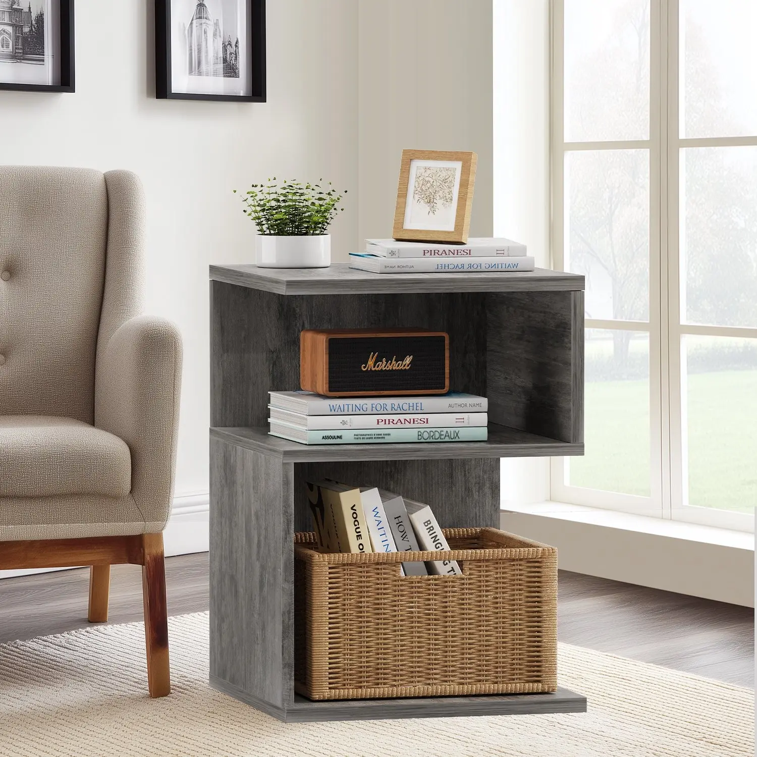 Z - shaped Side Table: Playing the Melody of Home Aesthetics in the Rhythm of Twists