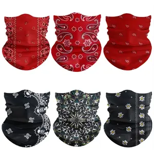 6 Pcs UV Protection Cooling Neck Gaiter Set Summer Must-Have! Neck Scarf + Face Mask + Balaclava + Headband + Head Wrap for Men & Women. Seamless, Breathable for Motorcycle, Biking, Fishing, Outdoor Activities. Stay Cool Under Sun! Deals Included!