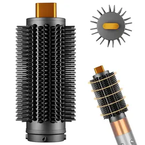 Round Puff Brush Accessory for Hs01/hs05/hs08 Styling Tools, Heated Brush, Fast Heating, Straightening, Curling, Home Daily Use