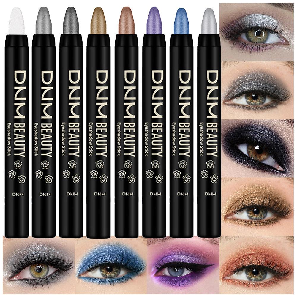 16-Piece Shimmer Eyeshadow Stick Set, Waterproof Cream Highlighter Pen, 1-Step Glitter Eyeliner Pencil for Eye Brightening, Long-Lasting Sparkly Makeup for Beginners, Pearlescent Eye Makeup Pen Pack