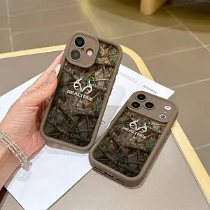 R-Realtree Real Tree Camo Phone Case, Compatible with iPhone 17 16e 16 15 14 13 12 11 Mini Pro Max Air X XR Xsmax 8 7 Plus, Anti-Fall Soft Tpu Back Cover