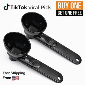 Powder Scoop funnel – No Spill 30ml Protein Powder Measuring Tool for Pre-Workout Creatine Electrolytes & Formula, 2-Pack, Kitchen Gadget Viral Compact Plastic Utensils Bottle Coffee Lightweight Portable Traditional Wide Mouth  kitchen gadgets Spoon