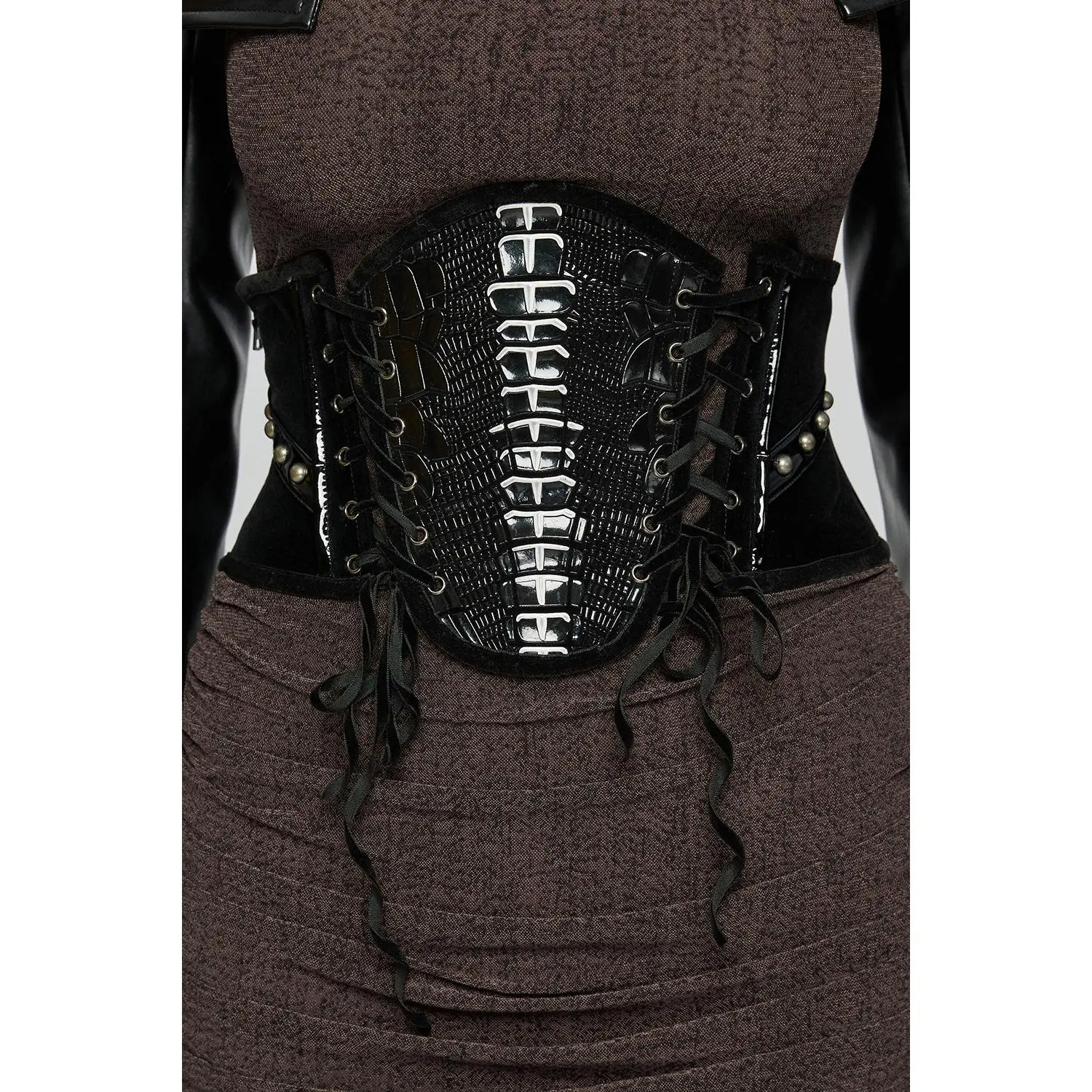 Exhumed Skeleton Spine Underbust Corset