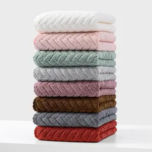 Thickened large bath towel, ultra-fine fiber towel, soft and highly absorbent women's and men's bath towel, beauty salon hair sa