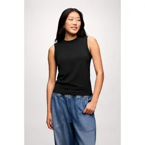 nuuds Perfect Tank | Buttery Cotton Modal Fitted Crew Neck Everyday Top