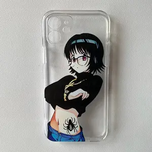 Hunter x Hunter Shizuku Murasaki Transparent Phone Case - Trendy Anime Spider Tattoo Design | TikTok Viral Style For iPhone 16 15 14 13 12 11   Pro Max X   XSMax     Plus Soft TPU Cover
