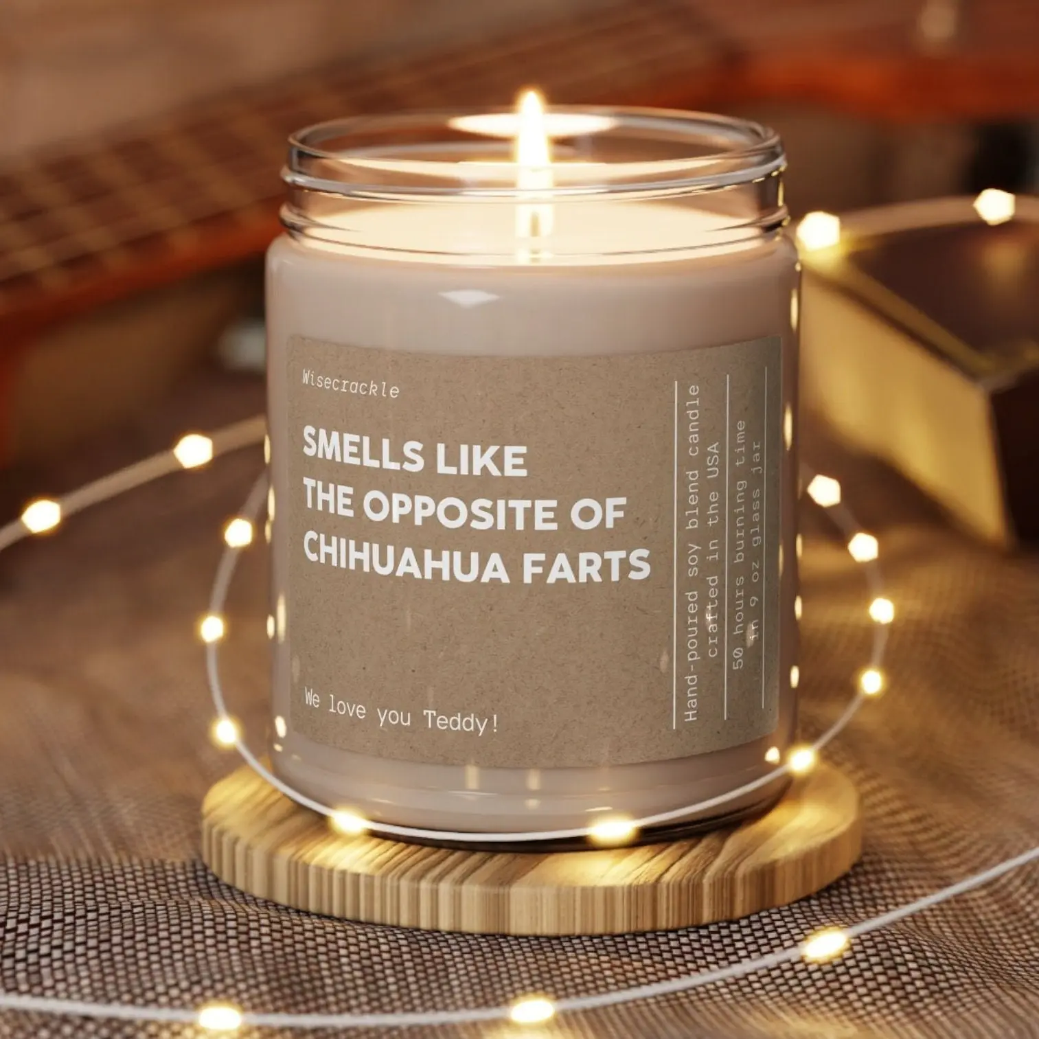 Personalized Funny Chihuahua Candle | Perfect Gift for Chihuahua Owners and Dog Dads & Moms | Funny Dog Candle | Gift for Dog Parents