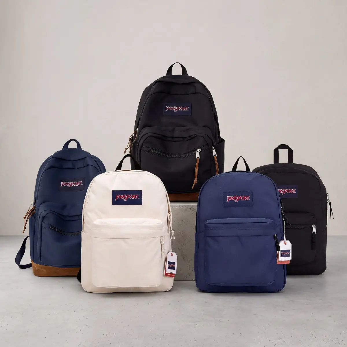 JanSport Cool Backpack, with 15-inch Laptop Sleeve - Large Computer Bag Rucksack with 2 Compartments, Ergonomic Straps, Black | Ergonomic Straps, Waterbottle Pocket, Campus Weekender Travel Rucksack