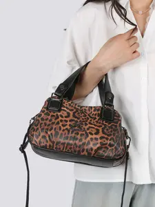 Fashionable Leopard Print Casual Trendy Handbag for Women, Autumn & Winter Daily Commuting, Shopping, Dating, Gift Giving, Versatile Design