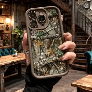 Cool Woodland Camouflage Pattern Aesthetic Case,phone Case Suitable for Iphone 11/12/13/14/15/16/17 Pro Promax Plus Air and Samsung S22/S23/S24/S25 Plus Ultra Fe,Slim Shockproof Anti Drop Protective Durable TPU Cover, Accessories, Smartphone
