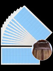 Wig Tapes Double Side Adhesive Replacement Tape Viscose for Hairpieces, 24 Pcs/Sheet Hair Extension Strong Tapes Replacement Waterproof Skin Friendly(144PCS/240PCS/720PCS)