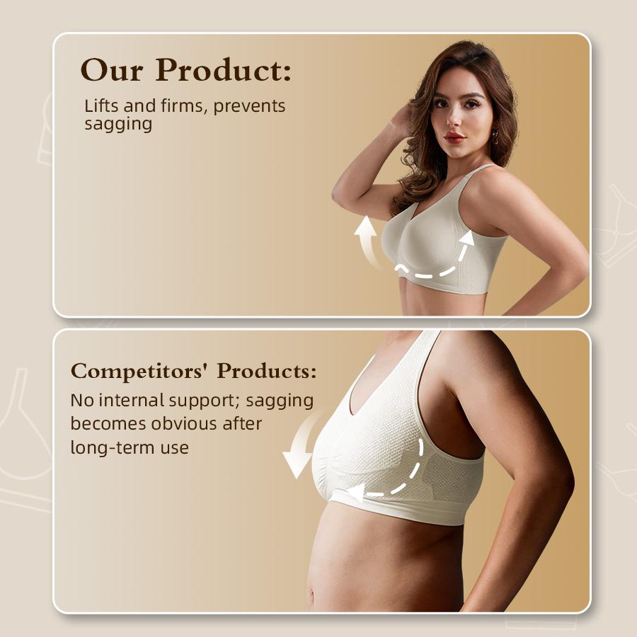 Womens Jelly Bras Full Coverage Wireless Supportive Bra Push Up Plus Size Comfort Soft No Underwire Seamless Comfortable Wireless T-Shirt Everyday Bras Wings Leopard Push-Up Print Set